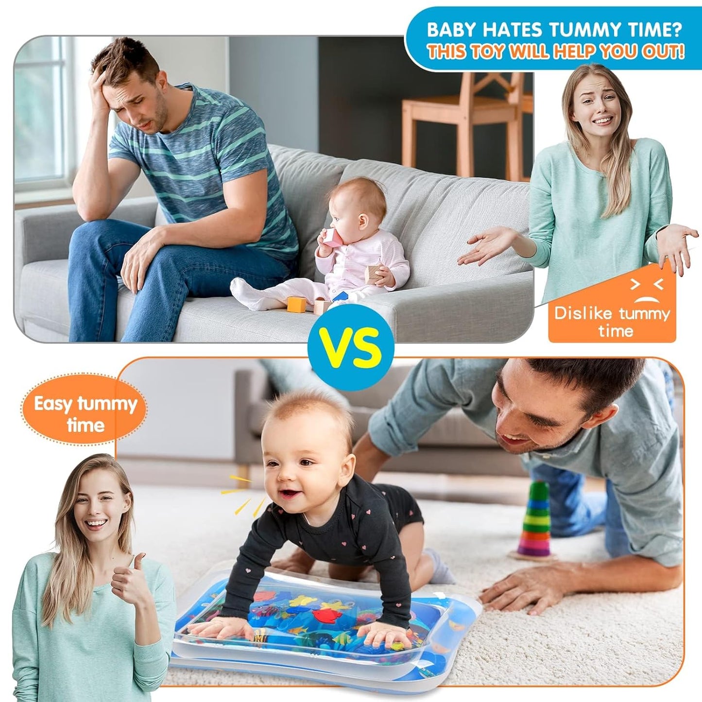 Inflatable Baby Water Game Play Mat
